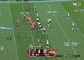 Nix's fourth-down pass to Humphrey is ruled complete after replay review