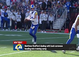 Stafford dealing with back soreness heading into training camp