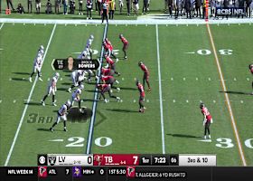 Bucs' blitz allows Lavonte David to get to Aidan O'Connell for third-down sack