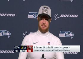 Sam Darnold on being the No. 1 seed in the NFC: 'We know that we have a lot of work to do'