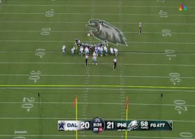 Jake Elliott's 58-yard FG boosts Eagles' lead to 24-20 vs. Cowboys