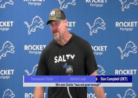 Dan Campbell on win over Saints: It 'was not good enough'