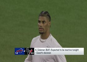 Keon Coleman is inactive (coach's decision) for Bills-Texans 'TNF' | 'NFL GameDay Kickoff'