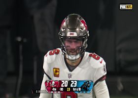 Baker Mayfield connects with Mike Evans for 17-yard gain with 23 seconds remaining