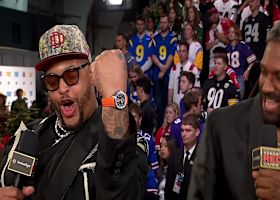 Dion Dawkins discusses 2025 Protector of the Year award | 'NFL Honors Red Carpet'