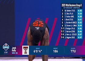 Elijhah Badger runs official 4.43-second 40-yard dash at 2025 combine