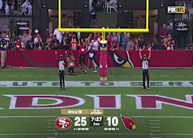 Eddy Pineiro's third FG of day is good from 47 yards vs. Cardinals