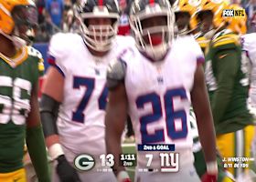 Singletary's 2nd TD rush brings Giants within one-point of Packers