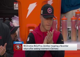 Rapoport: Christian McCaffrey targeting November return after treatment in Germany | 'NFL GameDay Morning'