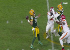 Can't-Miss Play: Love HEAVES fourth-down fadeaway throw to Doubs for 33 yards