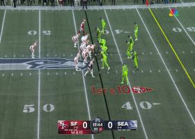 Christian McCaffrey takes off for 27-yard run on 49ers' opening drive