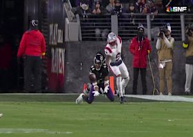 Marlon Humphrey picks off Maye in the red zone on 'SNF'