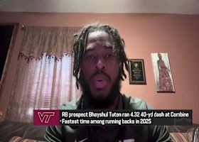 Bhayshul Tuten discusses his 4.32-second 40-yard dash with Baldinger, Garafolo | 'The Insiders'