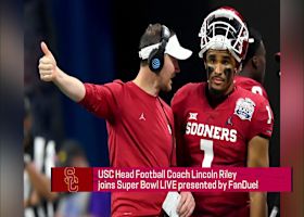 Lincoln Riley joins 'Super Bowl Live' to discuss Jalen Hurts best traits at QB