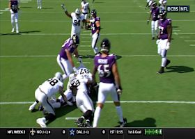 Maxx Crosby gets to Lamar Jackson in a hurry for sack