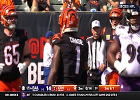 Burrow's deep strike to Chase gets Bengals to Ravens' 41-yard line