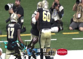 Jacob Kibodi's first preseason TD comes via Saints' HB-stretch handoff