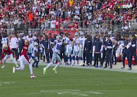 Lamb reels in one-handed grab on WR's first catch of 'SNF' vs. 49ers