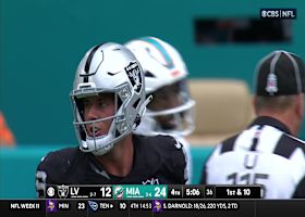 Brock Bowers' 10th catch of game gets Raiders to Dolphins' 10-yard line