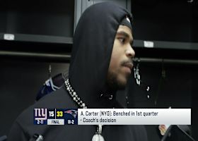 Abdul Carter on being benched: 'I let my team down... I got to do better'