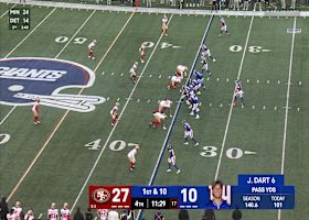 Darius Slayton finds space in the middle of the field for 24-yard gain