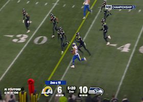 Corum bursts to the boundary for 19-yard gain inside Seattle territory