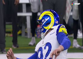 Harrison Mevis, a.k.a 'The Thiccer Kicker,' drills his first NFL field goal