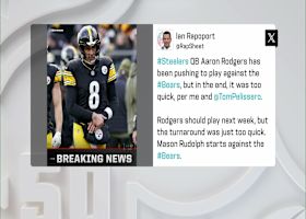 Rapoport: Aaron Rodgers will not play in Week 12 due to wrist injury | 'NFL GameDay Kickoff'