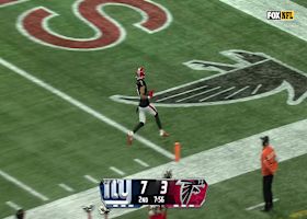 Can't-Miss Play: Pick-six TD! Jessie Bates III hits Deion Sanders' celebration on score vs. NYG