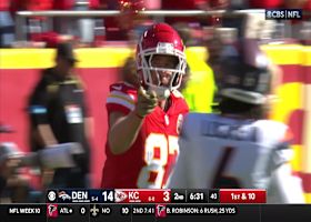 Travis Kelce's fifth catch of day goes for 22-yard gain vs. Broncos