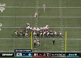 Harrison Mevis drills a 35-yard FG to put Rams on the board vs. Falcons