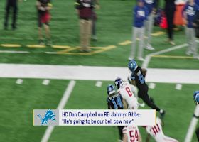 Thoughts on Dan Campbell calling RB Jahmyr Gibbs the teams bell cow RB | 'GMFB'