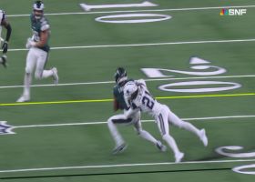 Gilmore stops Smith's crossing route short of chains for DAL fourth-down stop