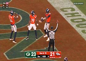 Bo Nix's fourth TD pass of the game finds college teammate Troy Franklin to retake lead vs. Packers