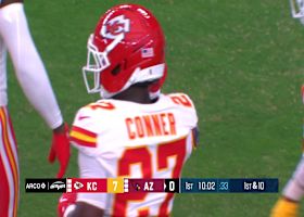 Jaden Hicks picks off Murray to capture the Chiefs' second turnover