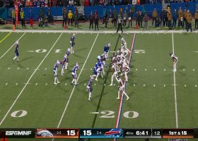 Javonte Williams moves chains in red zone on 11-yard rush