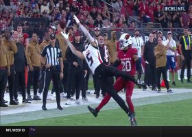 Can't-Miss Play: Drake London tips football to himself for insane 11-yard grab vs. Cards
