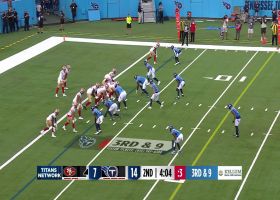 Frank Darby drags Titans defenders for 33-yard gain