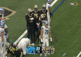 Kamara pulls Saints within a score on second rush TD vs. Lions
