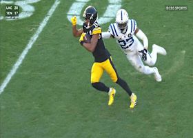 Calvin Austin III rumbles for a 18-yard on catch-and-run reception