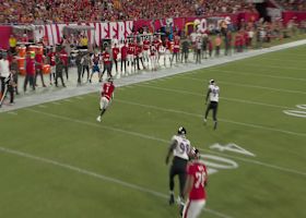 Rachaad White secures swing pass for an 18-yard gain