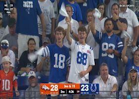 Tyler Badie's 19-yard reception converts third-and-15