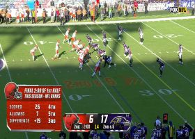 Cooper's 29-yard catch and run gets Browns near Ravens' 5-yard line before halftime