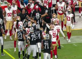 Demetrius Flannigan-Fowles fires up 49ers' sideline with forced fumble takeaway in front of teammates
