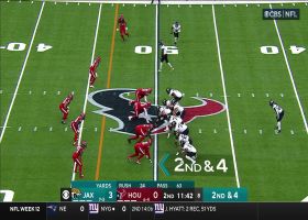 D'Ernest Johnson turns on the jets for 42-yard pickup to HOU 7-yard line