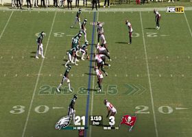 Haason Reddick chases down former teammate Jalen Hurts for strong tackle