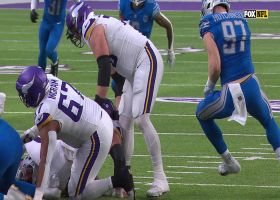 Brian Branch's blitzing strip-sack of Mullens results in Vikings recovery