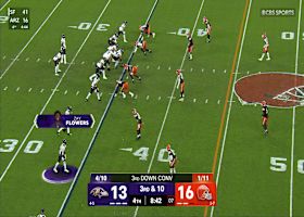 Flowers 18-yard reception moves Ravens into Browns' territory