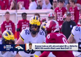 Lewis projects Broncos to trade up for McCarthy at No. 10 overall | 'Mock Draft Live'