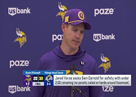 Kevin O'Connell: Vikings have no plans to seek comfort through missed facemask call